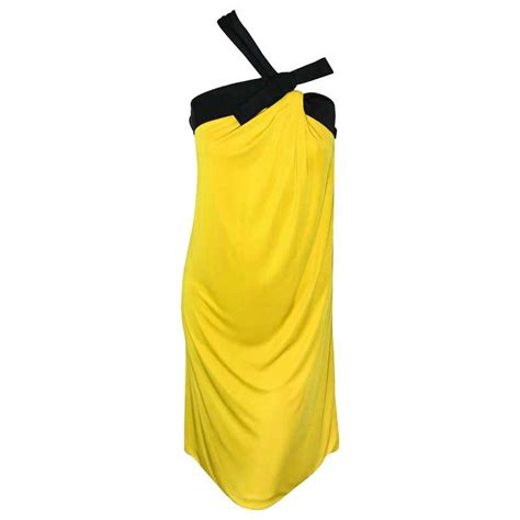 gucci yellow one shoulder dress|gucci jumpsuits for women.